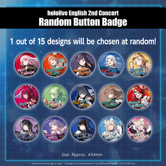 [In-stock] Hololive "hololive English 2nd Concert -Breaking Dimensions-" concert merchandise - badge