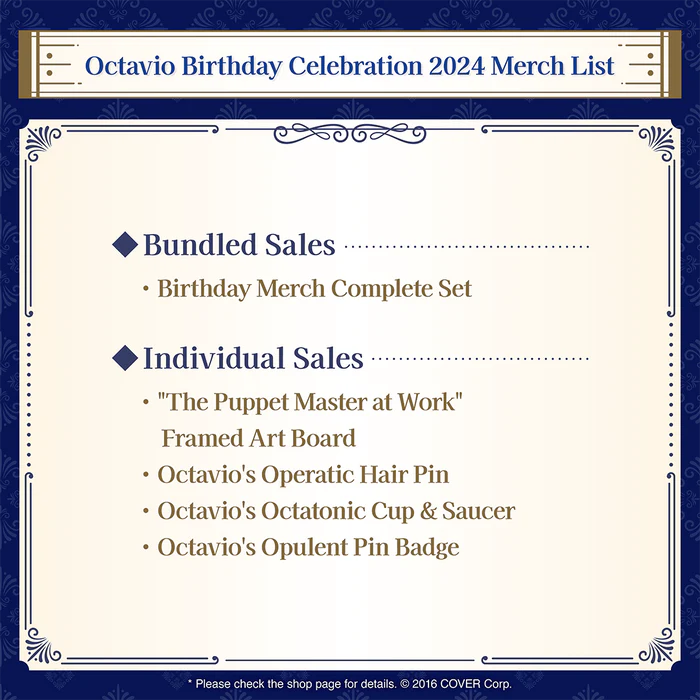 [pre-order] HOLOSTARS Octavio Birthday Celebration 2024