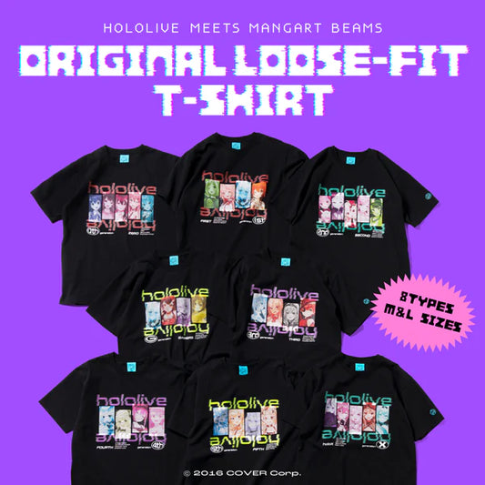 [pre-order] Hololive MEETS MANGART BEAMS Original Loose-Fit T-Shirt