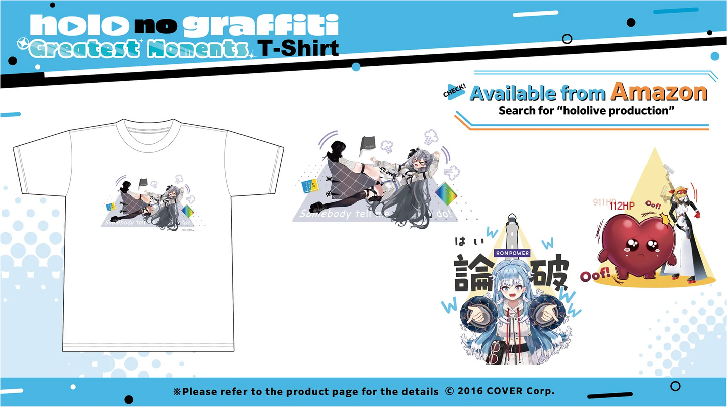 「預訂」ホロぐら名場面 T-shirt Vol.12 - Vestia Zeta/ Kaela Kovalskia/ Kobo Kanaeru