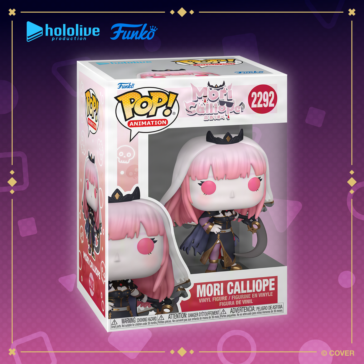 [預訂]hololive Pop! Animation: hololive- 森カリオペ (Mori Calliope)