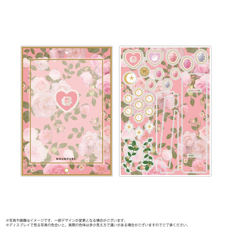 [In-stock]  [Fukuya] -Vintage Rose Acrylic Photo Frame (with Stand) (Qver. Stand/Proportional Stand)