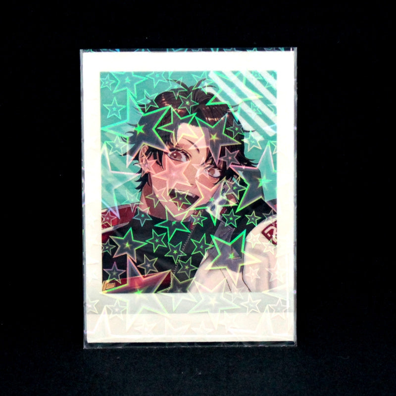 [In-stock] Transparent card sleeves - big star pattern (conc-mv06) 63㎜×89㎜ 30 sheets