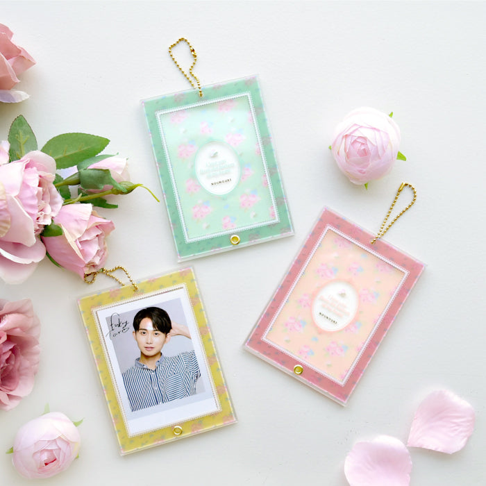 [In-stock]  [Fukuya] - photo card retro flower acrylic photo frame ( KeyChain )
