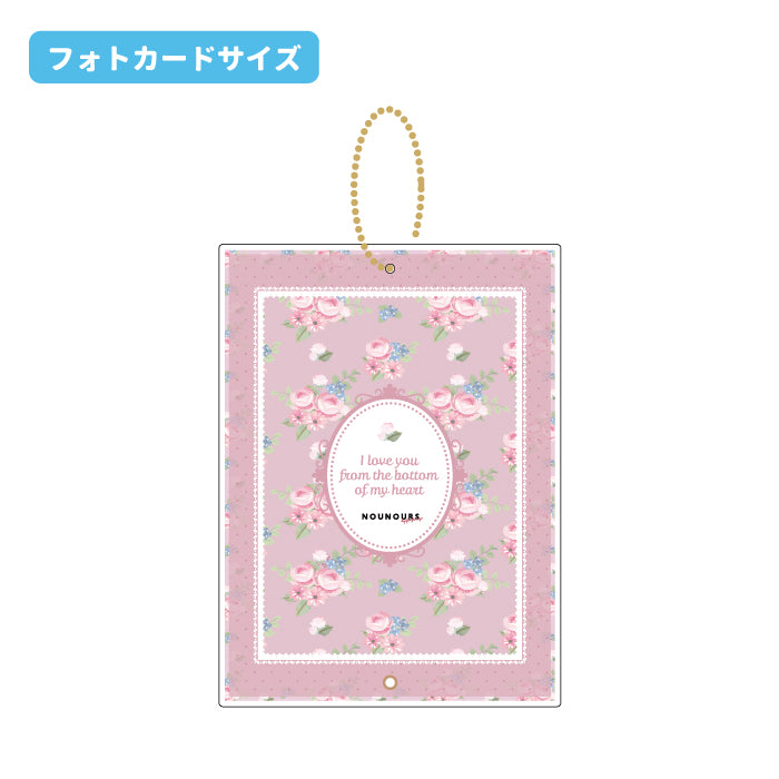 [In-stock]  [Fukuya] - photo card retro flower acrylic photo frame ( KeyChain )