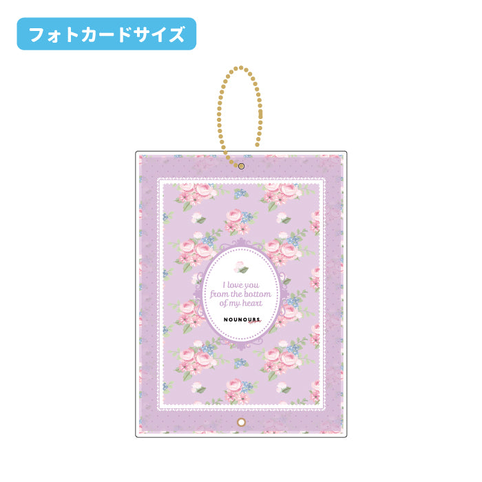 [In-stock]  [Fukuya] - photo card retro flower acrylic photo frame ( KeyChain )