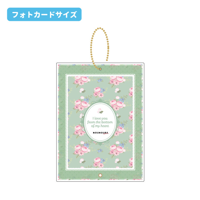 [In-stock]  [Fukuya] - photo card retro flower acrylic photo frame ( KeyChain )