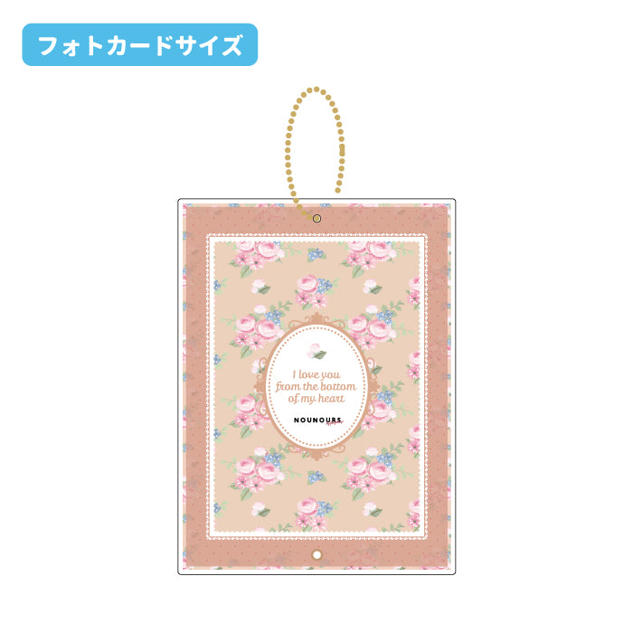 [In-stock]  [Fukuya] - photo card retro flower acrylic photo frame ( KeyChain )
