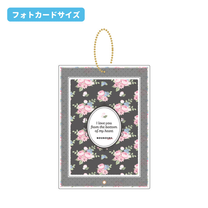 [In-stock]  [Fukuya] - photo card retro flower acrylic photo frame ( KeyChain )