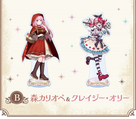 「現貨」Hololive x FamilyMart 亞克力立牌 (2件組) 森カリオペ(Mori Calliope) ＆ クレイジー・オリー(Kureiji Ollie)