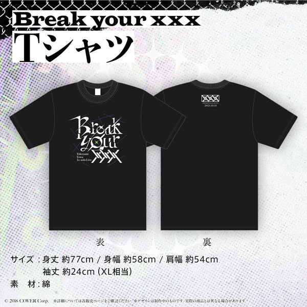 [In-stock]  Hololive Tokoyami Towa 1st Solo Live "Break your ×××" Concert Goods registered products