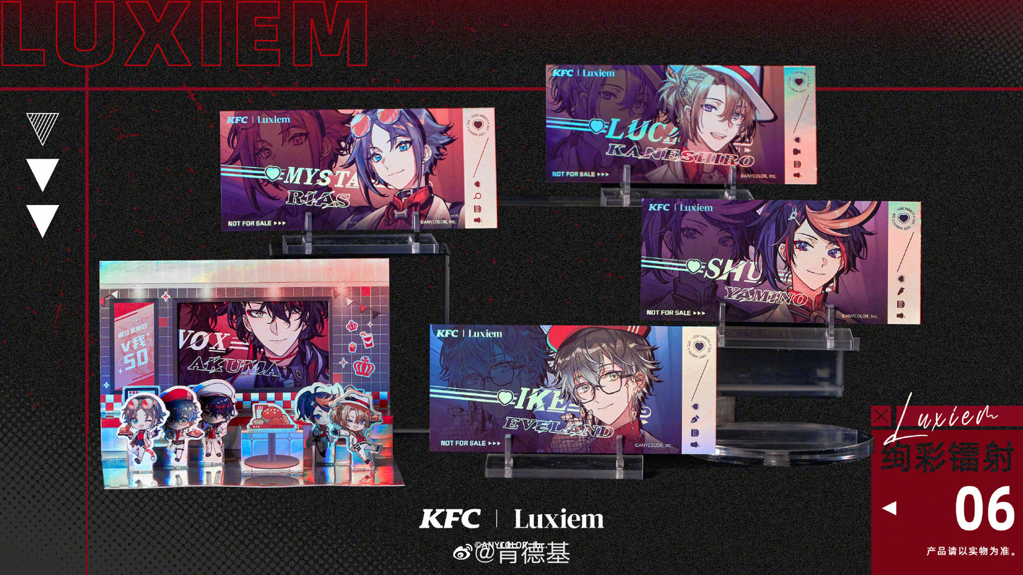[In-stock]  KFCxLuxiem Pop-up Card & Laser style Card