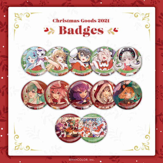 「現貨」Nijisanji【EN Christmas Goods 2021】襟章