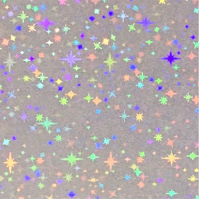 [In-stock] Transparent card sleeves  - Glitter star cross pattern (conc-mv07) 63㎜×89㎜ 30 pieces