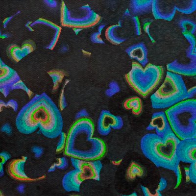 [In-stock] transparent card sleeves  -glitter heart pattern (conc-mv13) 63㎜×89㎜ 30 sheets