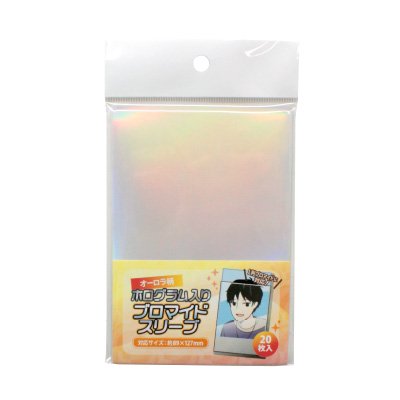 [In-stock]  transparent card sleeves  - Aurora (conc-co308) 91㎜×130㎜ (L size) 20 sheets