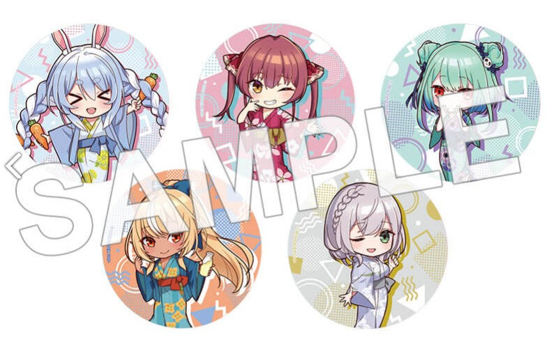 「現貨」Hololive x 極楽湯 Q版 襟章