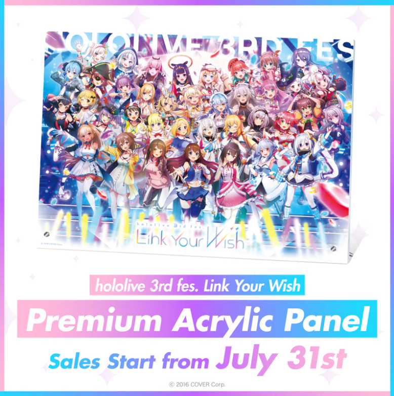 [In-stock]  hololive 3rd fes. Link Your Wish Acrylic Print