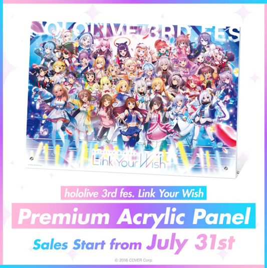 [In-stock]  hololive 3rd fes. Link Your Wish Acrylic Print