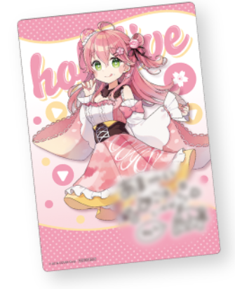[In Stock] hololive x FamilyMart 冬のホロマートキャンペーン  Card - Cake dress Ver. A5 clear card (with AR limited voice)