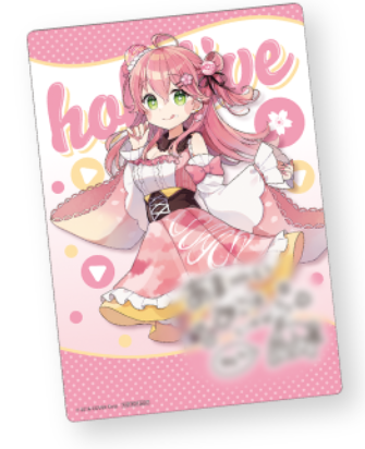「現貨」hololive×FamilyMart 冬のホロマートキャンペーン 卡片- 蛋糕裙ver. A5透明膠卡