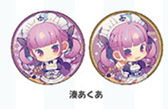 「現貨」HoloLive x Pasela Collaboration Cafe 湊あくあ Q版襟