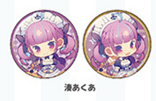 [In-stock] HoloLive x Pasela Collaboration Cafe -  Minato Aqua 湊あくあ Q version Badge