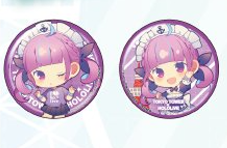 「現貨」HoloLive x Pasela Collaboration Cafe 湊あくあ Q版襟
