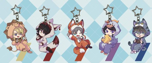 [In-stock] Nijisanji Luxiem Acrylic KeyChain (Fanart)
