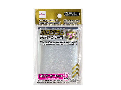 [In-stock]  Transparent card sleeves - Glitter Dot Pattern 64㎜×89㎜ 40 sheets