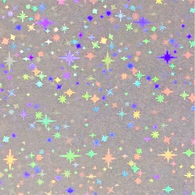 [In-stock] Transparent Postcard card sleeves - Glitter Star Cross Pattern (conc-co286) 91㎜×130㎜ (L Size) 20pcs