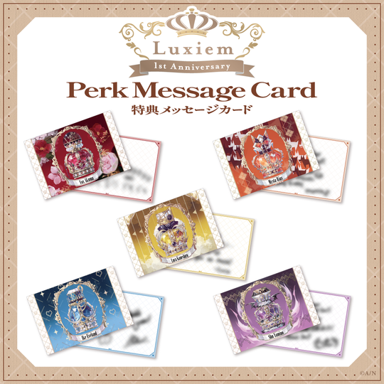 [In-stock] Nijisanji [Luxiem 1st Anniversary] bonus message card