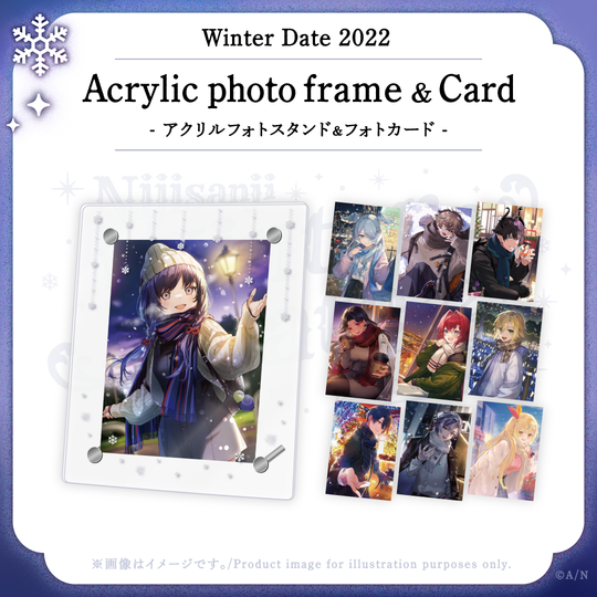 [In-stock]Nijisanji 【winter date 2022】acrylic photo frame & photo card