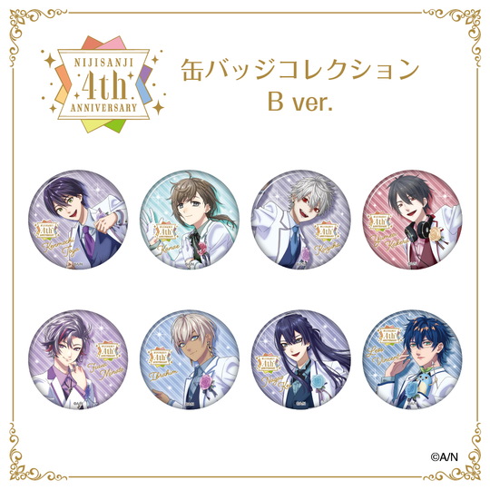 [In-stock]  Nijisanji 【Nijisanji 4th ANNIVERSARY Fair in animate】Badge