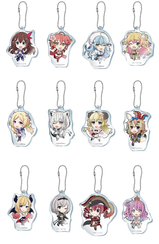 [In-stock]  Hololive x Lawson Q ver. KeyChain