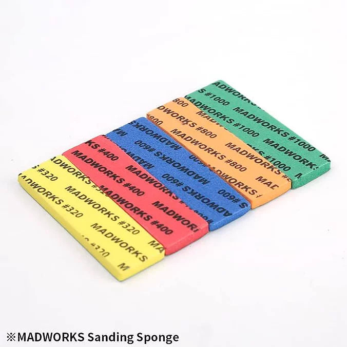 MADWORKS - Sanding Sponge Set 3mm - #320 #400 #600 #800 #1000